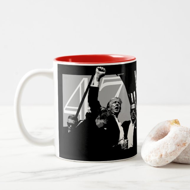 Tasse 2 Couleurs Musique (Avec donut)