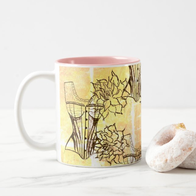 Tasse 2 Couleurs Musique (Avec donut)