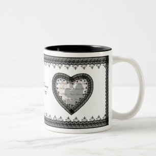 Tasse 2 Couleurs Musique à dentelle noire