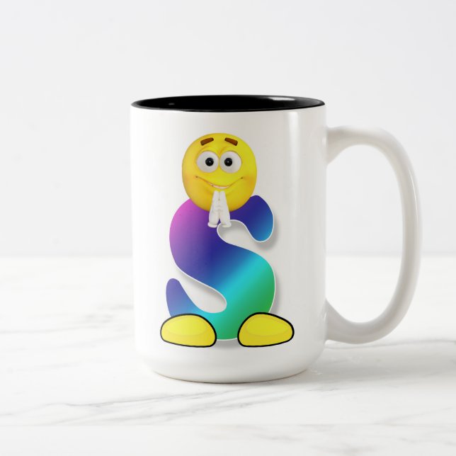 Tasse 2 Couleurs Musique à lettre (Droit)
