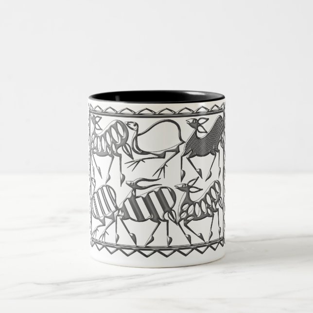 Tasse 2 Couleurs Musique africaine (Centre)
