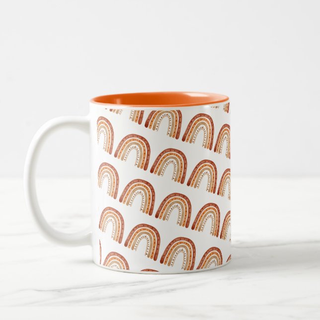 Tasse 2 Couleurs Musique arc-en-ciel rétro (Gauche)