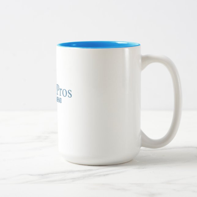Tasse 2 Couleurs Musique bleue (Droit)