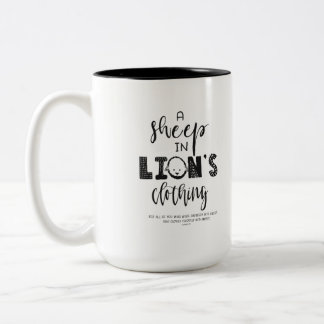 Tasse 2 Couleurs Musique chrétienne noire et blanche