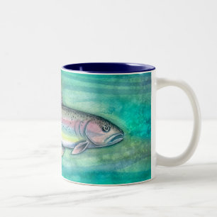 Tasse 2 Couleurs Musique d'art de la truite arc-en-ciel
