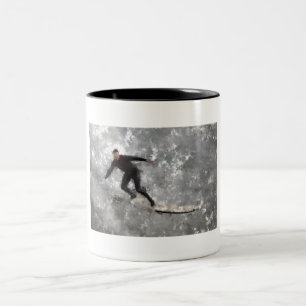 Tasse 2 Couleurs Musique de café surfer