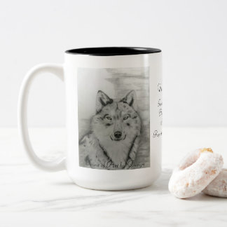 Tasse 2 Couleurs Musique de café Wolf
