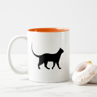 Tasse 2 Couleurs Musique de chat noir
