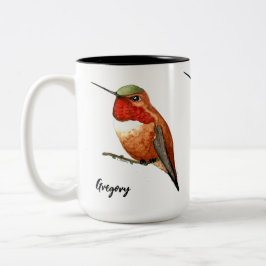 Tasse 2 Couleurs Musique de colibri personnalisée