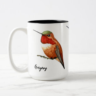 Tasse 2 Couleurs Musique de colibri personnalisée