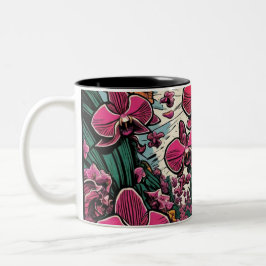 Tasse 2 Couleurs Musique de conception d'orchidée