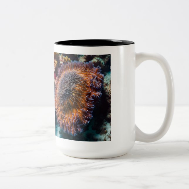 Tasse 2 Couleurs Musique de concombre de mer (Droit)