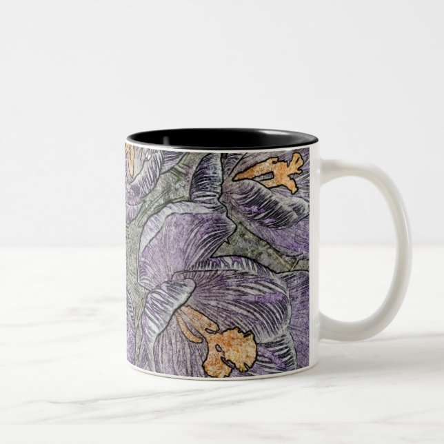 Tasse 2 Couleurs Musique de Crocus pourpre (Droit)