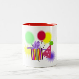 Tasse 2 Couleurs Musique de fête d'anniversaire