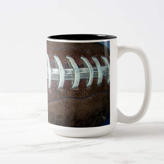 Tasse 2 Couleurs Musique de football (Droit)