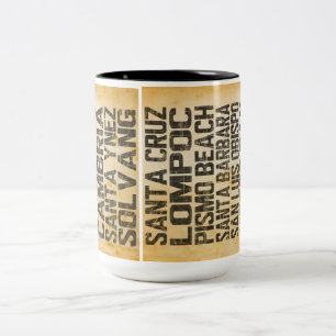 Tasse 2 Couleurs Musique de la côte centrale de Californie