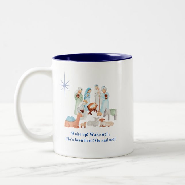 Tasse 2 Couleurs Musique de Noël (Gauche)