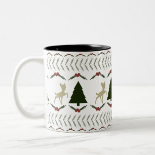 Tasse 2 Couleurs Musique de Noël