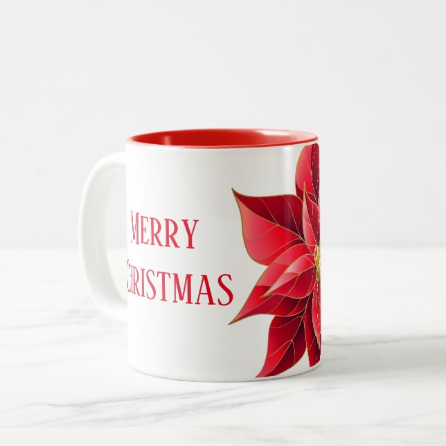 Tasse 2 Couleurs Musique de Noël (Devant gauche)