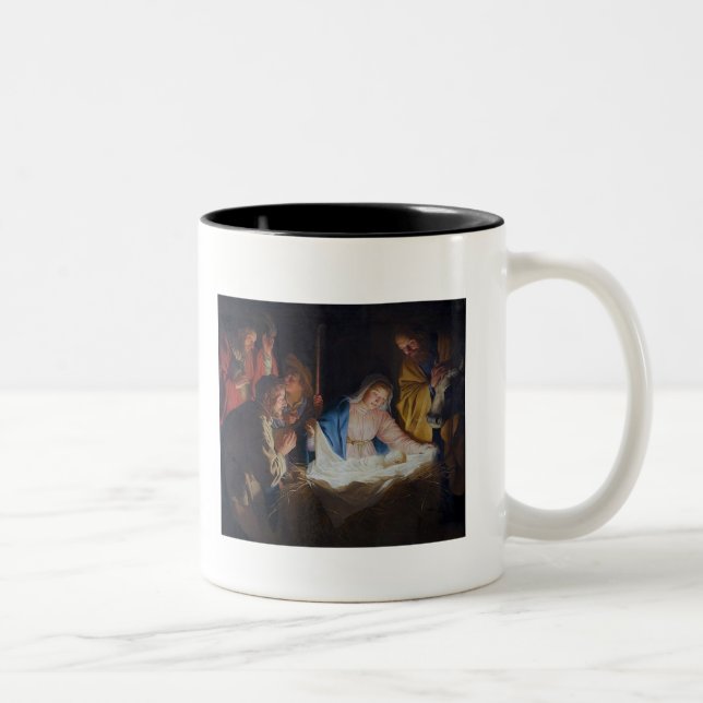 Tasse 2 Couleurs Musique de Noël (Droit)