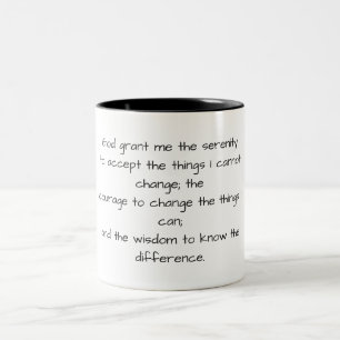 Tasse 2 Couleurs Musique de prière noire et blanche