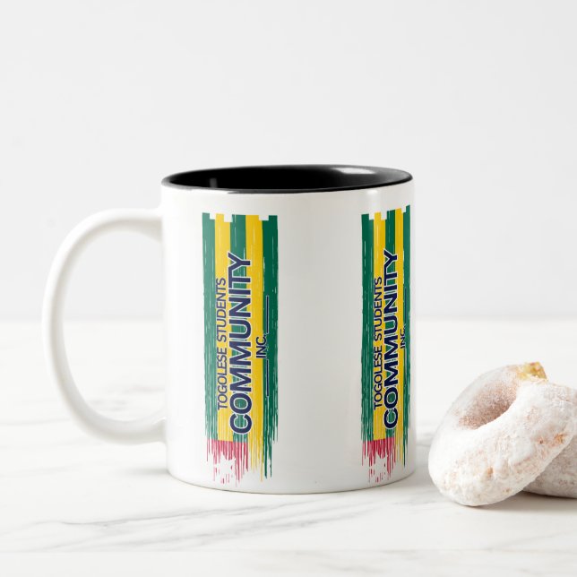 Tasse 2 Couleurs Musique des étudiants togolais (Avec donut)