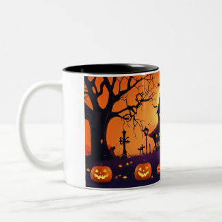 Tasse 2 Couleurs Musique d'Halloween