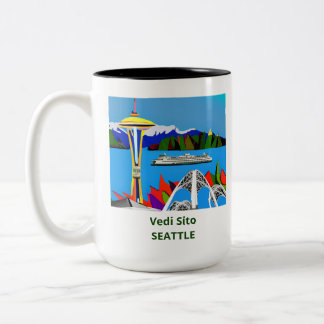Tasse 2 Couleurs Musique d'image de Seattle Emerald City