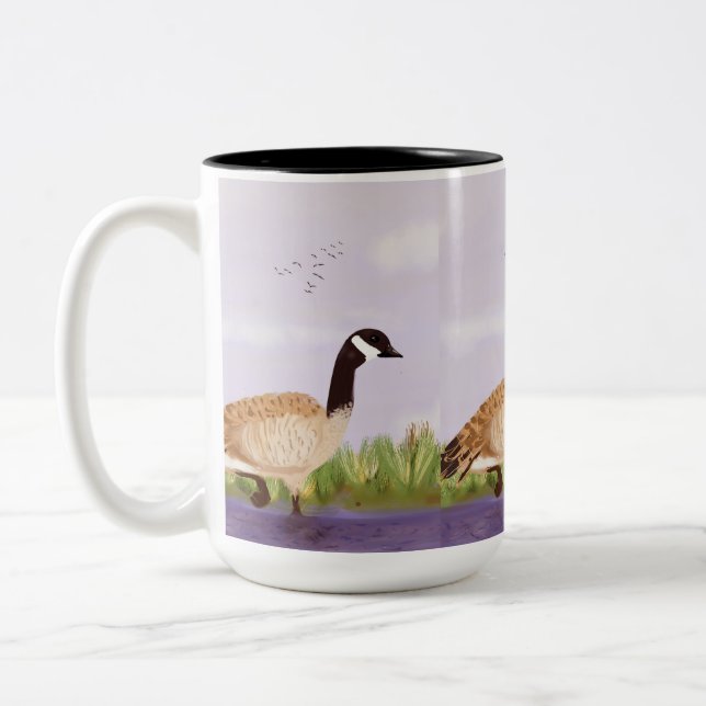 Tasse 2 Couleurs Musique d'oie canadienne (Gauche)