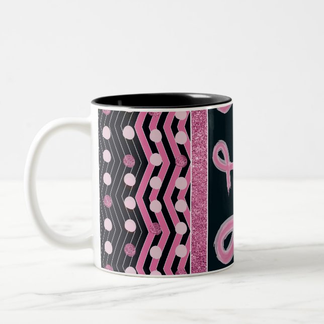 Tasse 2 Couleurs Musique du cancer du sein (Gauche)