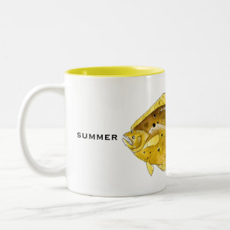 Tasse 2 Couleurs Musique du Flounder | Musique de poisson