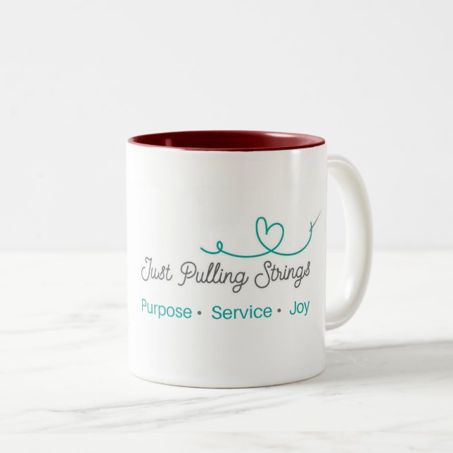 Tasse 2 Couleurs Musique du logo du magasin (Devant droit)