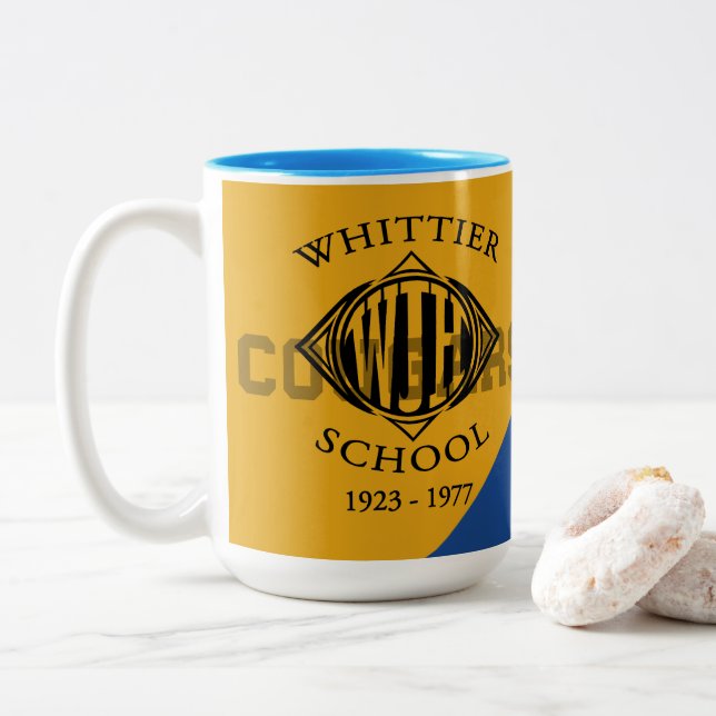 Tasse 2 Couleurs Musique du lycée Whittier Jr (Avec donut)