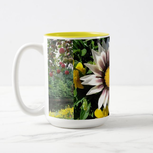 Tasse 2 Couleurs Musique florale (Gauche)
