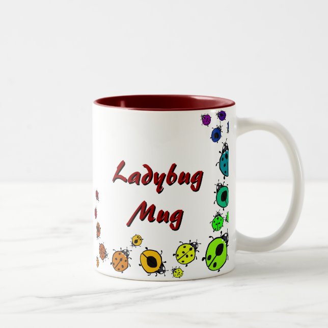 Tasse 2 Couleurs Musique Ladybug arc-en-ciel (Droit)