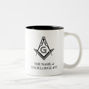 Tasse 2 Couleurs Musique maçonnique personnalisée   Cadeaux Freem