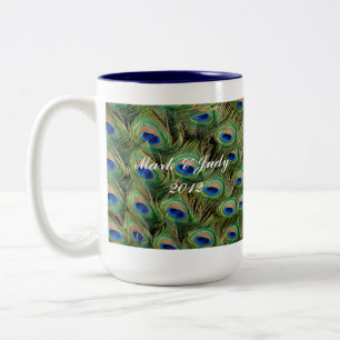 Tasse 2 Couleurs Musique Mariage de paon