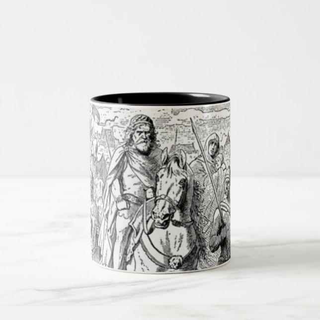 Tasse 2 Couleurs Musique médiévale Knight (Centre)