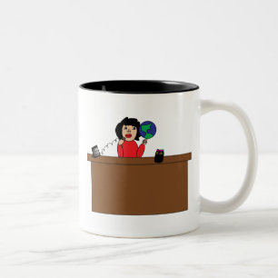 Tasse 2 Couleurs Musique mondiale professionnelle administrative