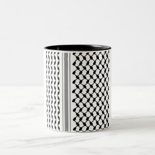 Tasse 2 Couleurs Musique palestinienne noire Kufiya