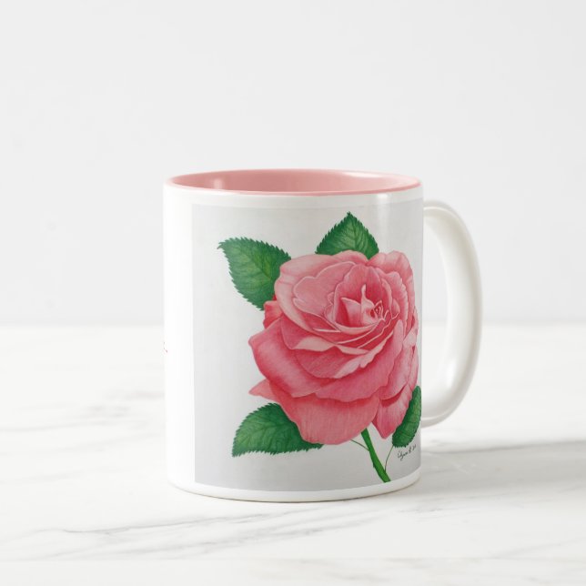 Tasse 2 Couleurs Musique Passion Rose (Devant droit)