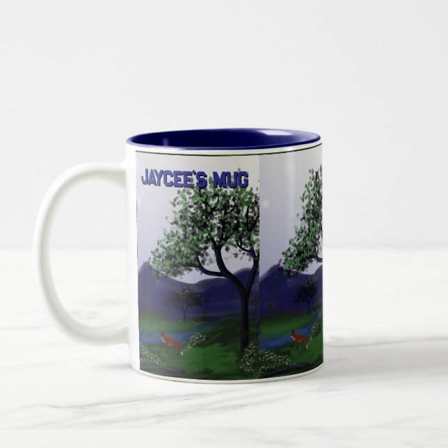 Tasse 2 Couleurs Musique personnalisée Fox (Gauche)