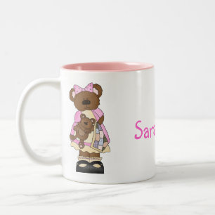 Tasse 2 Couleurs Musique personnalisée nounours