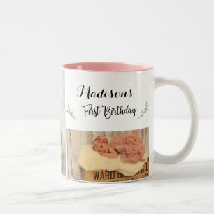 Tasse 2 Couleurs Musique photo d'anniversaire