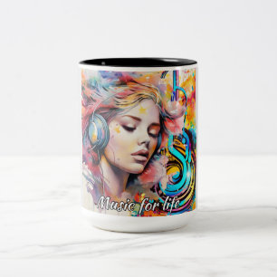 Tasse 2 Couleurs Musique pour la vie