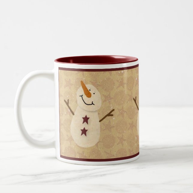 Tasse 2 Couleurs Musique primitive Snowman (Gauche)