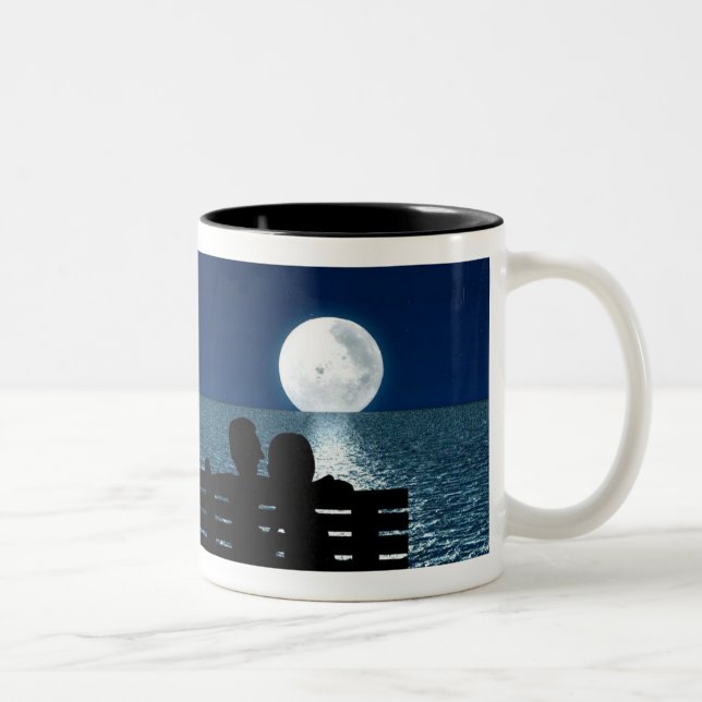 Tasse 2 Couleurs Musique romantique au clair de lune (Droit)