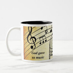 Tasse 2 Couleurs Musique sans mots