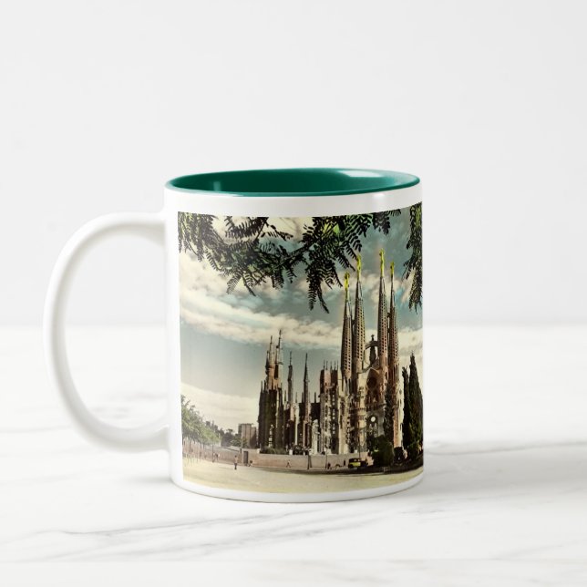Tasse 2 Couleurs Musique souvenir de Barcelone (Gauche)