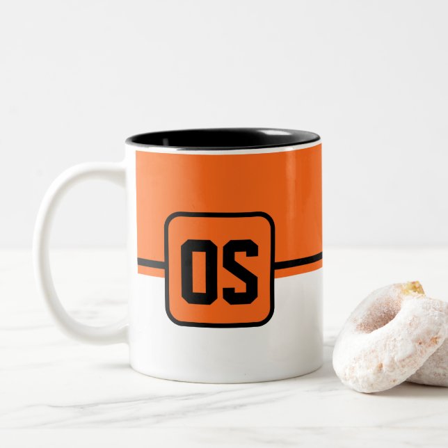 Tasse 2 Couleurs Musique sportive (Avec donut)